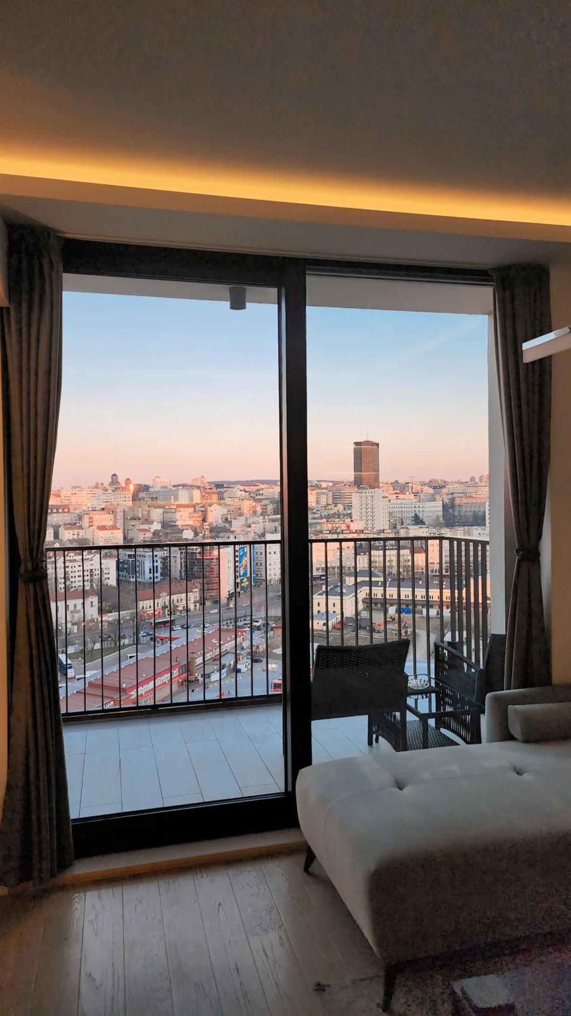Belgrade Waterfront 16Th Fl Lux Apt. W/ City View Exterior photo