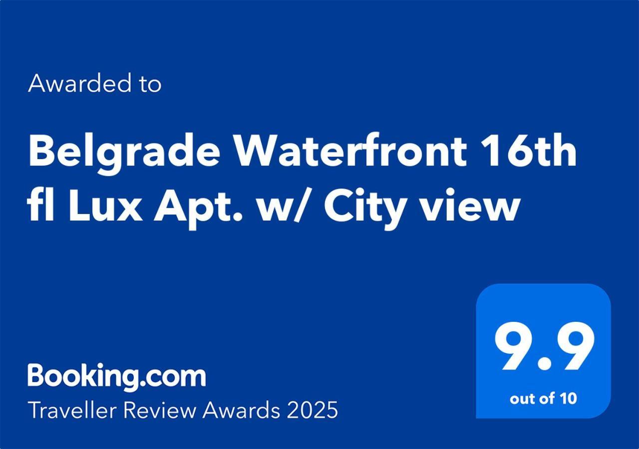 Belgrade Waterfront 16Th Fl Lux Apt. W/ City View Exterior photo